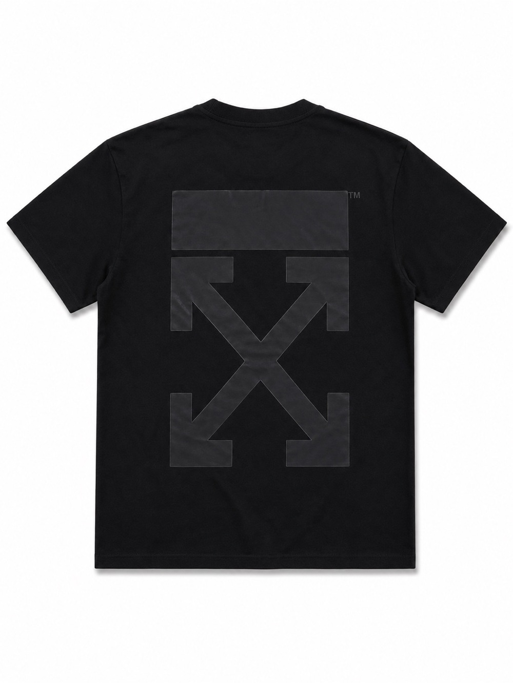 Off-White Black Tonal Arrow Logo Tee